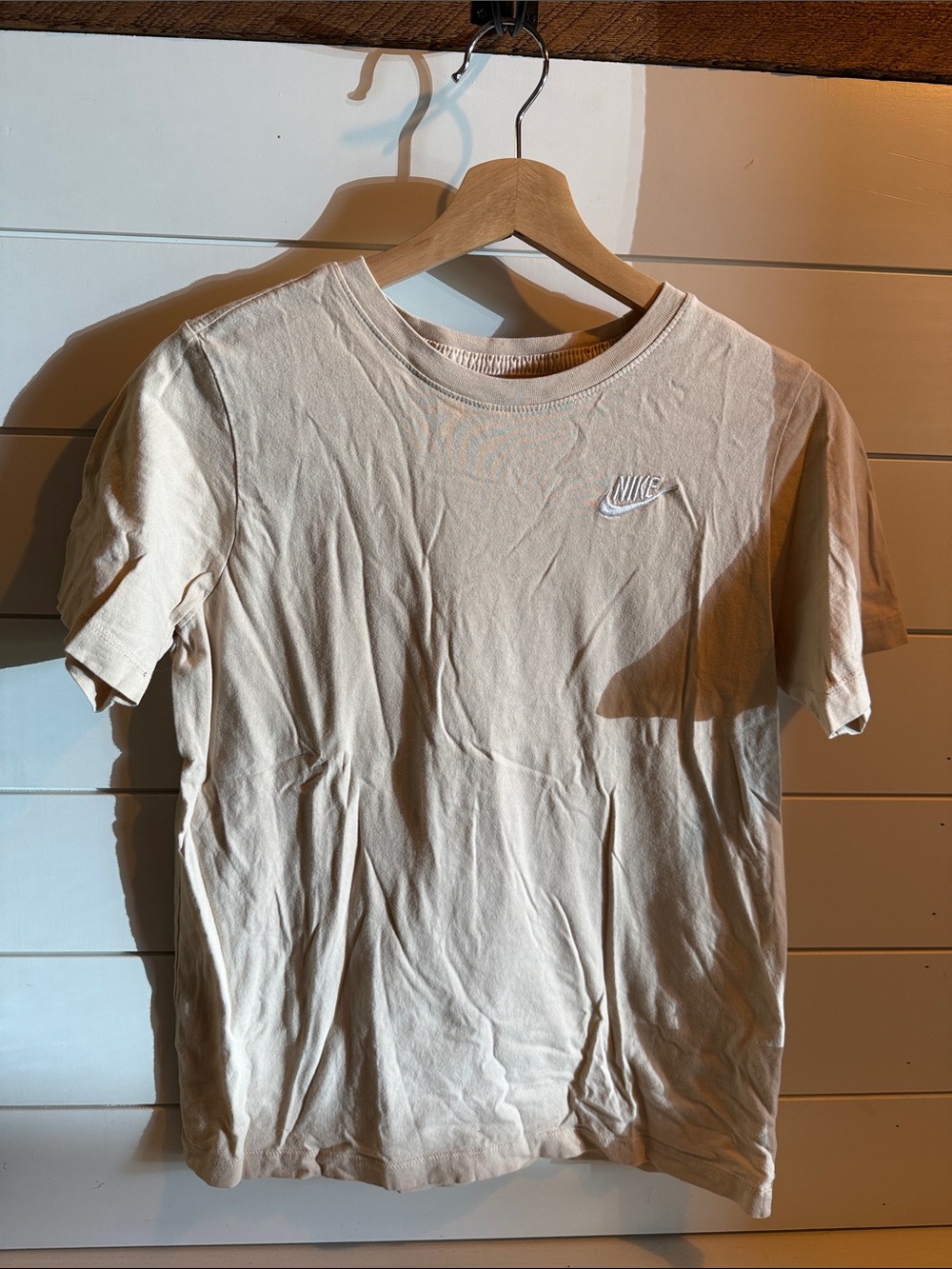 Nike Men's Short-Sleeve Logo Tee in Light Cream